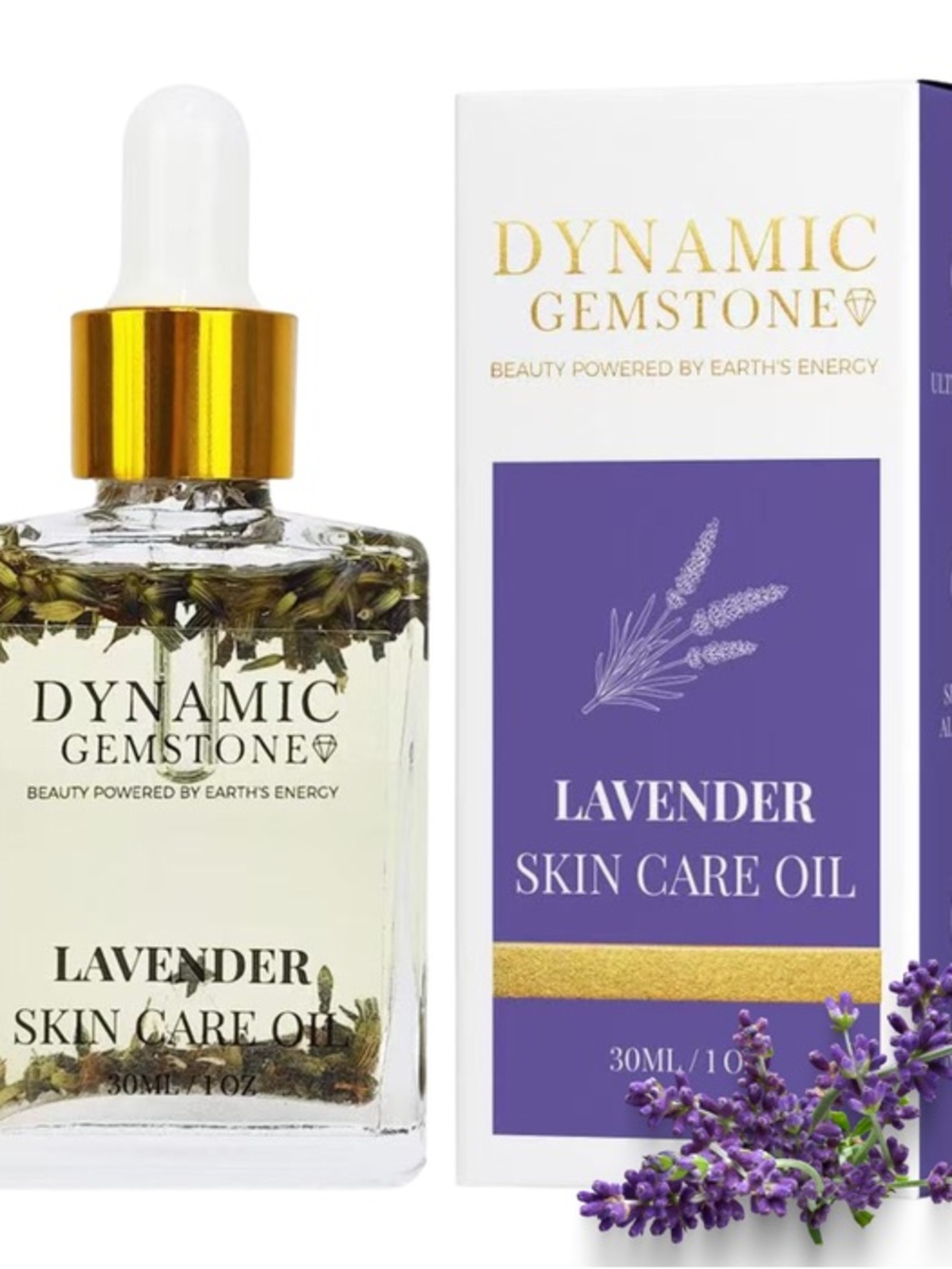 Dynamic Gemstone Lavender Skin Care Oil - 30ml Sealed Box